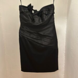 WHBM strapless little black cocktail dress